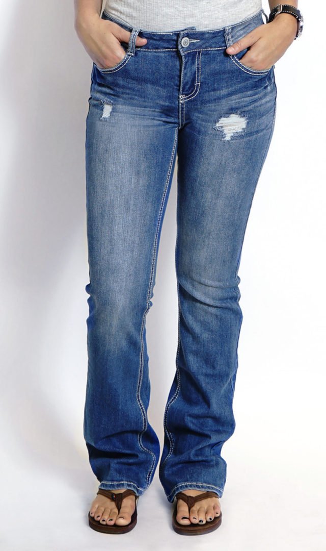 Sequin Boot Cut Jeans - vanilla star jeans